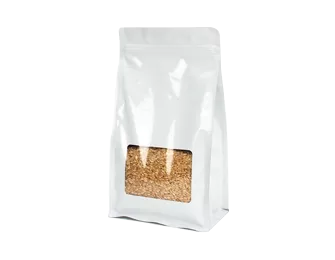 Quad Seal Bag with Transparent Window