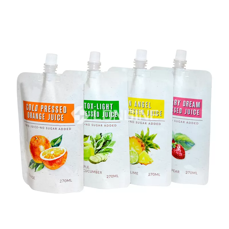 Stand Up Juice Packaging Pouch Liquid Packaging