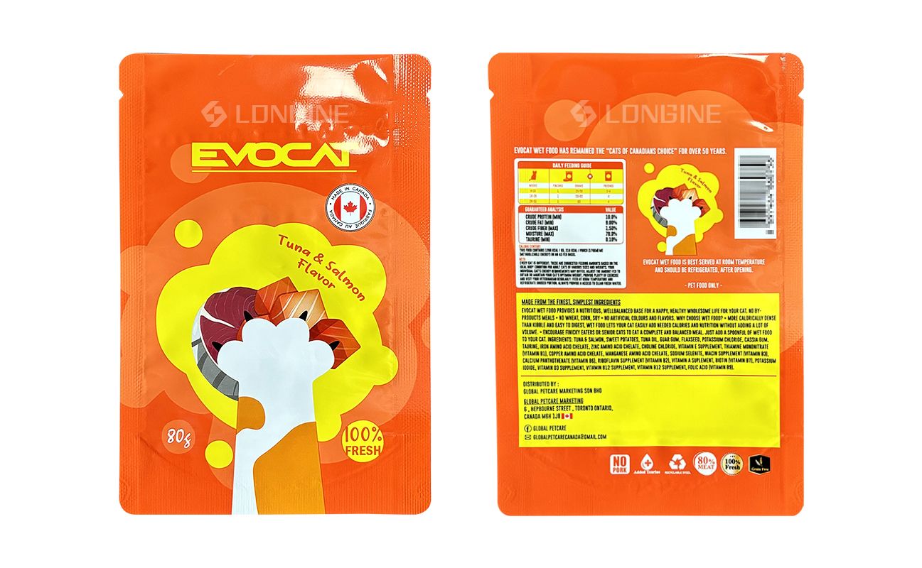Wet Cat Food Pouch Custom