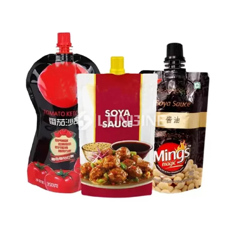 Custom Sauce Pouch Condiment Food Packaging