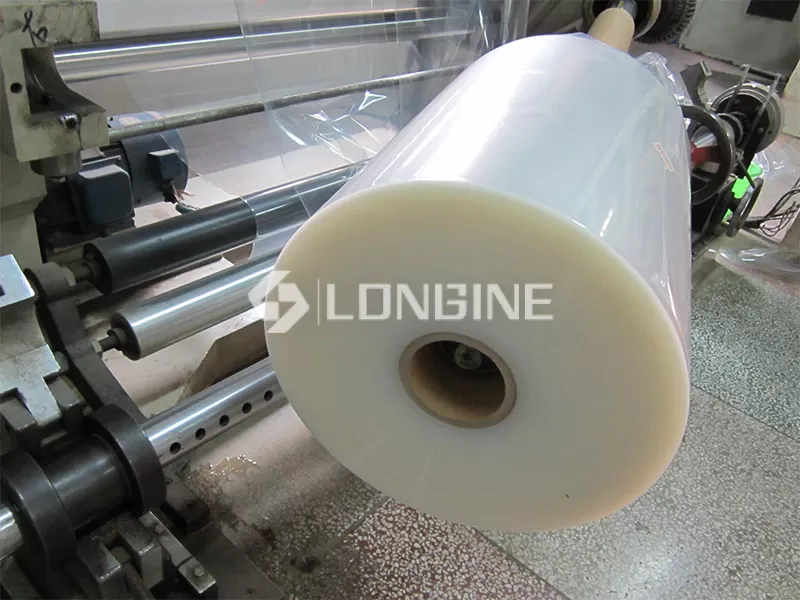Plastic roll film packaging material