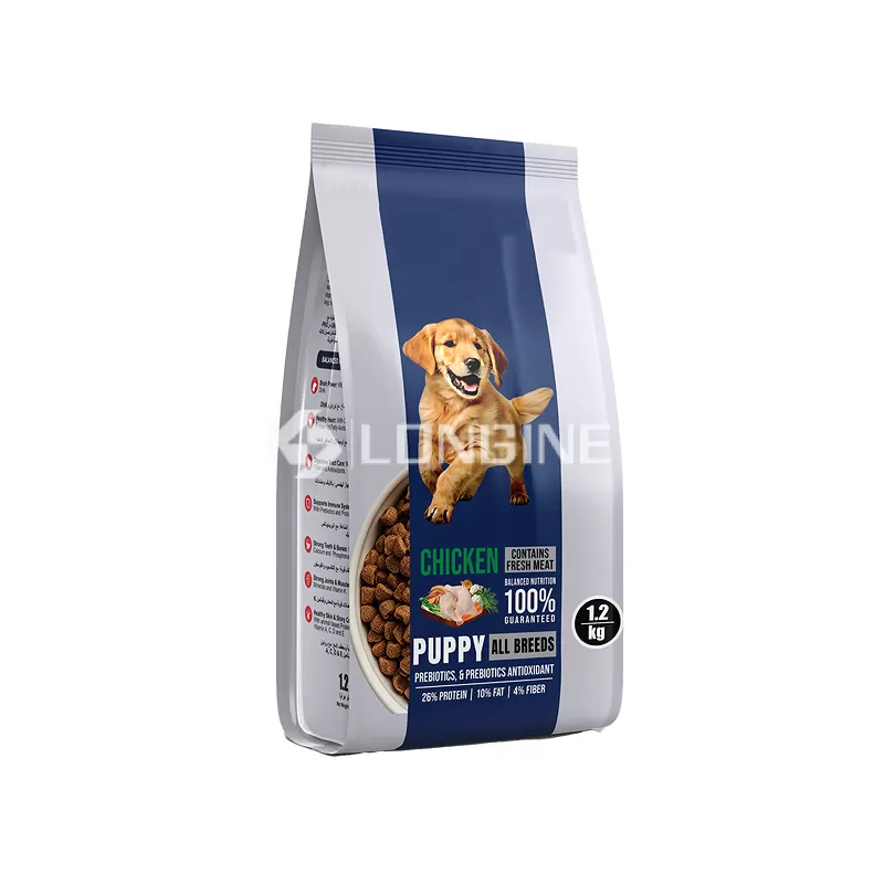 Flat Bottom Side Gusset Pet Dog Food Bag