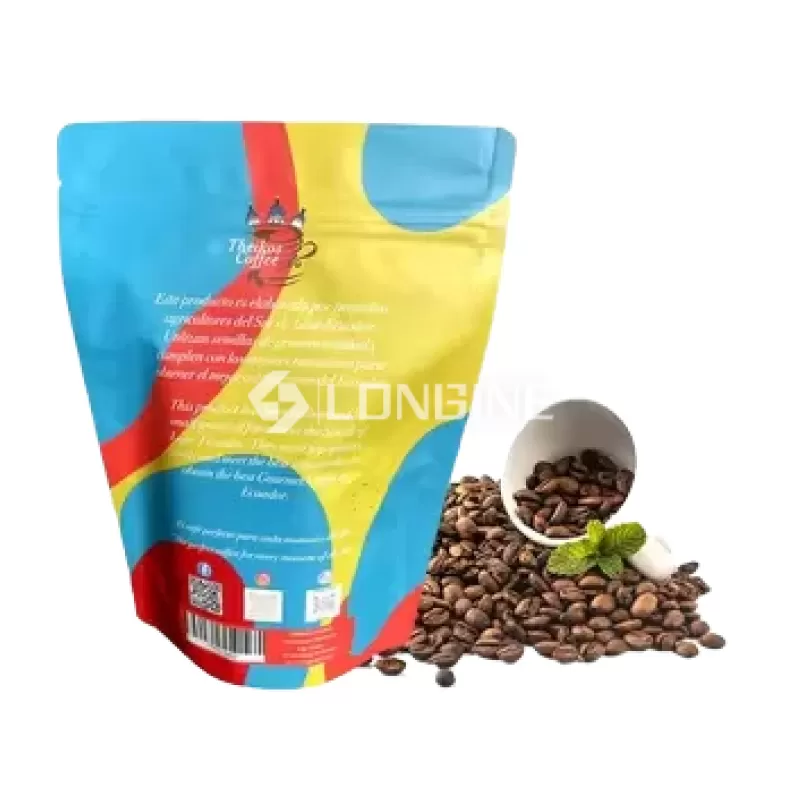 Stand Up Coffee Bean Packaging Bag