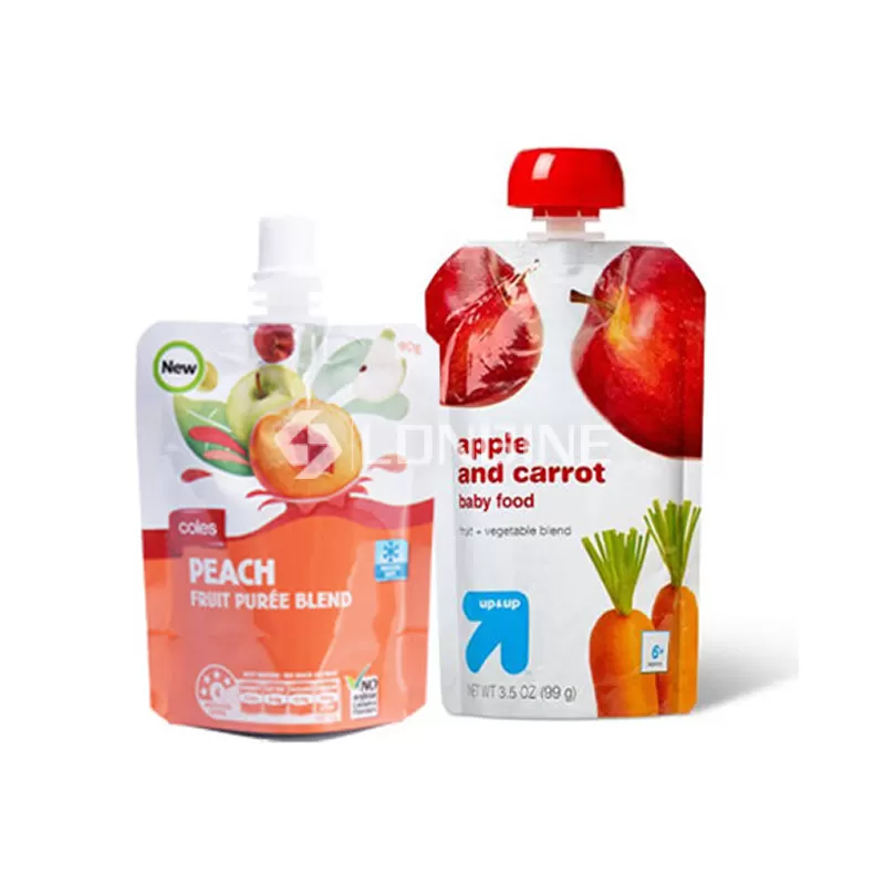 Custom Fruit Puree Pouches with Spout