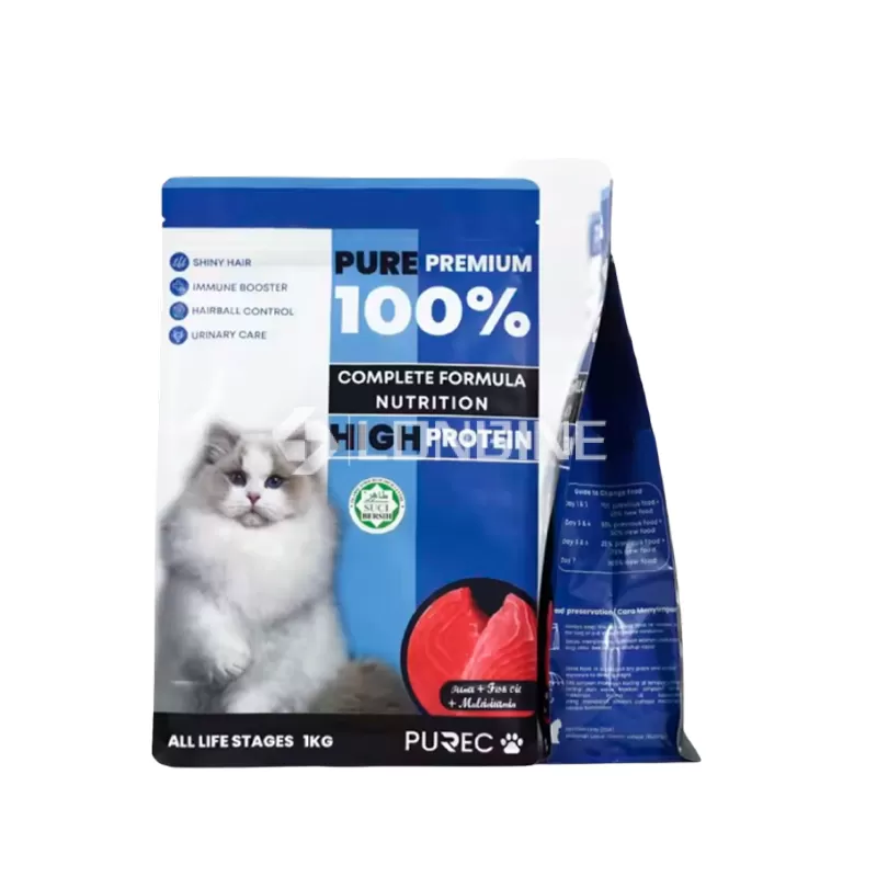 Large-capacity Flat-bottom Bags for Adult Cat Food