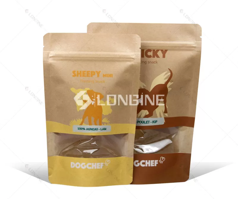 Belgian Pet Treat Brand Chooses Longine Custom Kraft Paper Bags For Dog Food