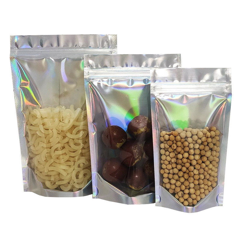 Custom Resealable 1/8 oz 4×6 Inches Doypack Smell Proof Holographic Ziplock Mylar Bag